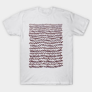 Knitting pattern - burgundy T-Shirt